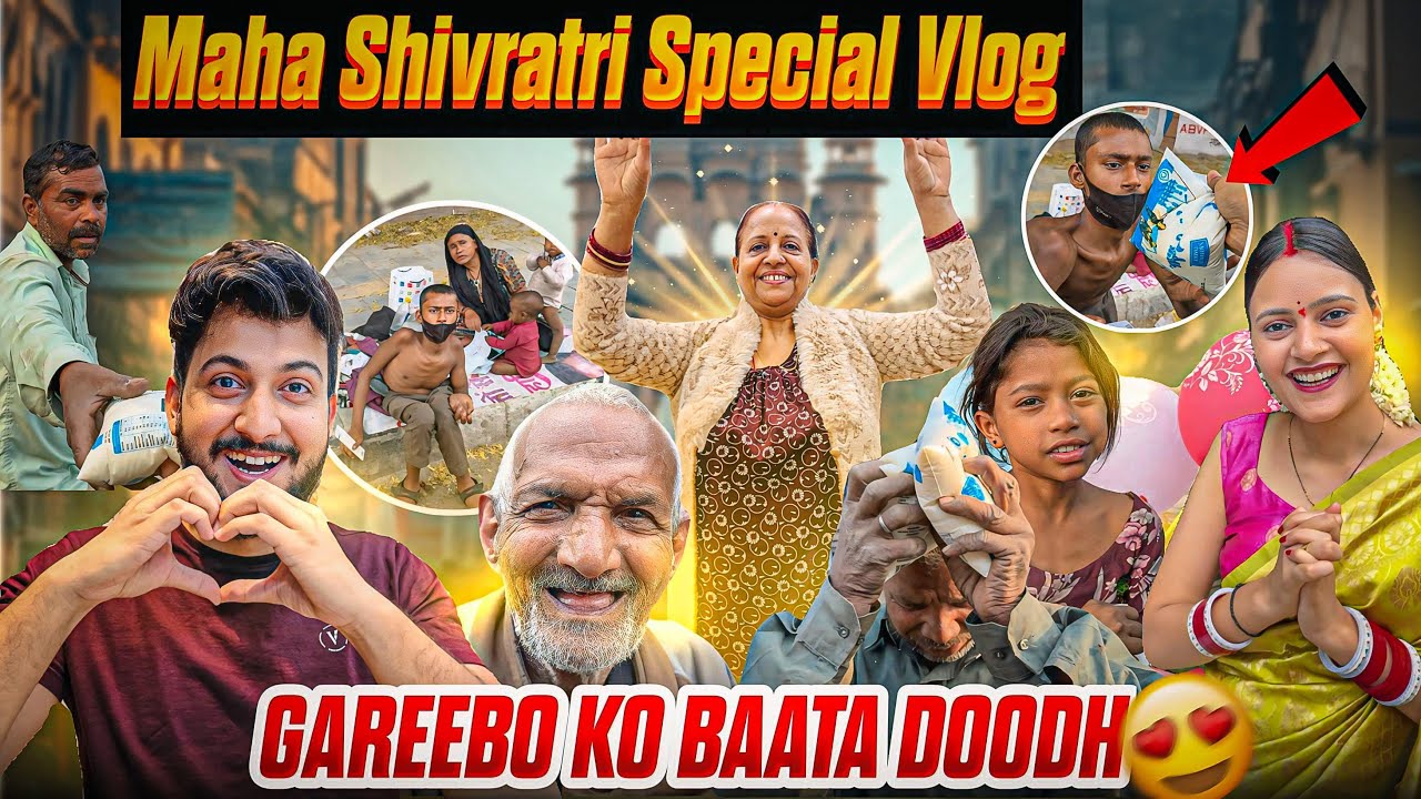 Maha Shivratri Vlog🌺🙏 Gareebo Ko Baata Doodh😍 | Vinay Thakur Vlogs