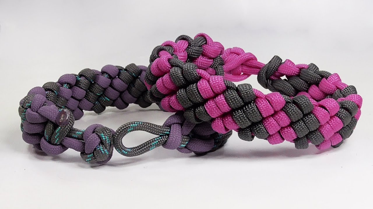 How To Make A Candy Stripe Paracord Bracelet Design Without Buckle