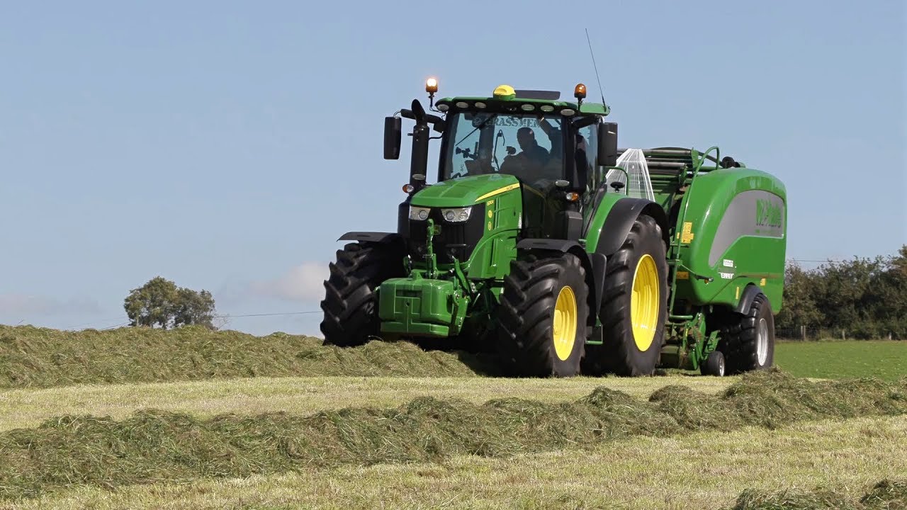 Doherty Farm Services - Baling with the John Deere 6250R