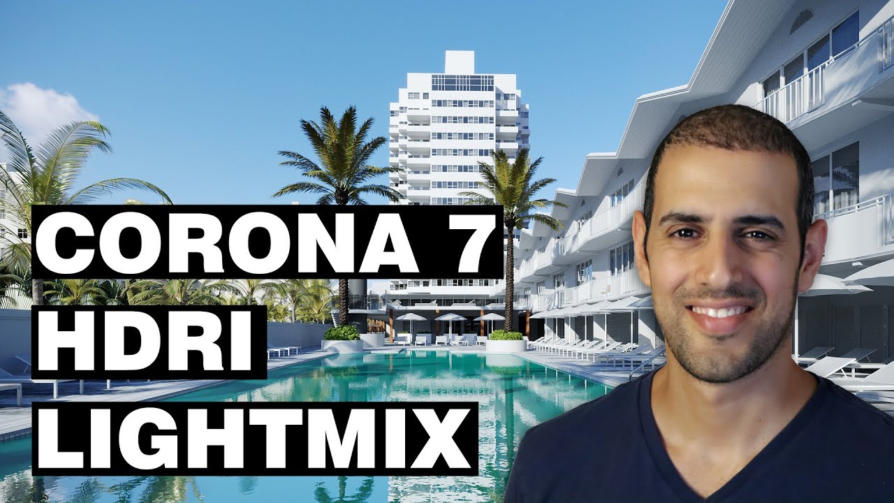 Corona render 7 HDRI setup with Light MIX
