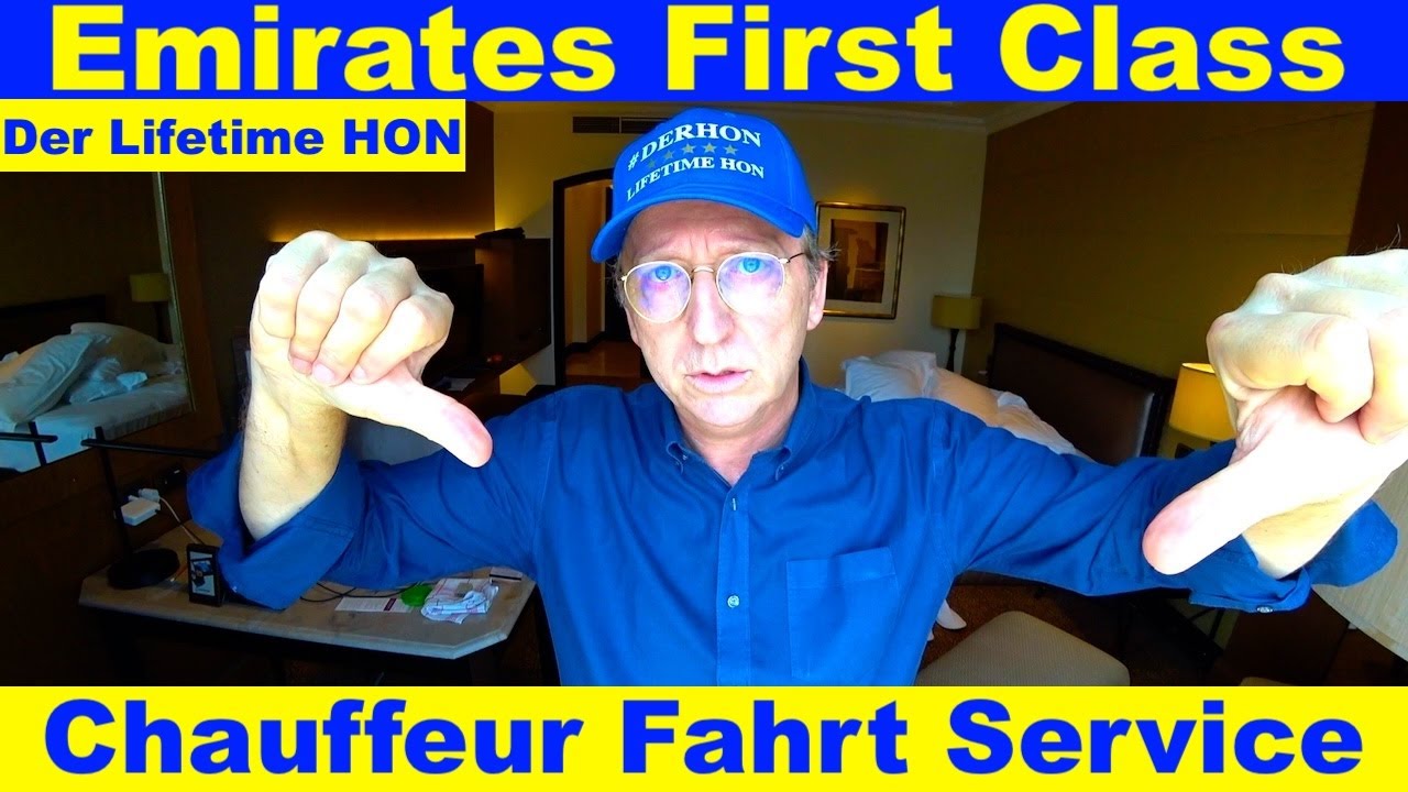 EMIRATES First & Business Class (Chauffeur Fahrt Service) Der Lifetime HON 
