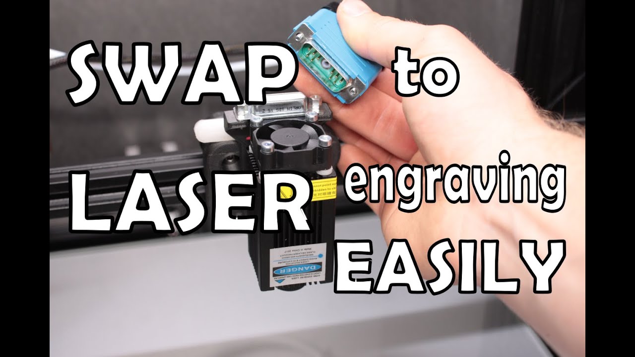 Swap to laser engraving easily and align it properly on Creality CR-10