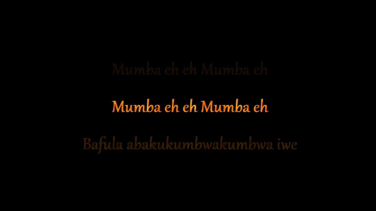 T Low Ft Chef 187 - Mumba  || Scrolling Lyrics