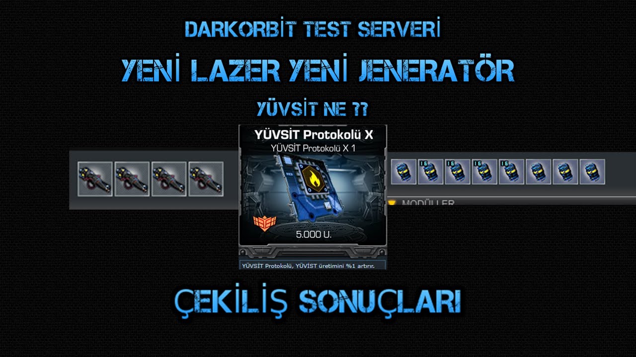 Darkorbit Yeni Pet Güncellemesi/Yüvsit Ne Olaki/Çekiliş Sonuçları