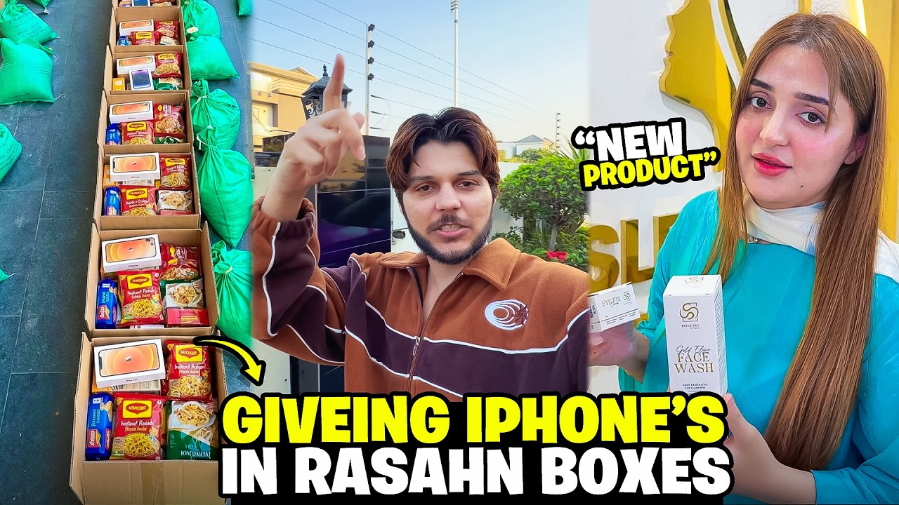 First time in History iPhones 📱 Giveaway in Rashan Packets 🤩 New Products Launched From Sister 😍