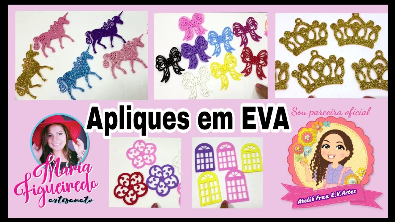 Materiais para Artesanato em EVA - Apliques Fran E.V.Artes