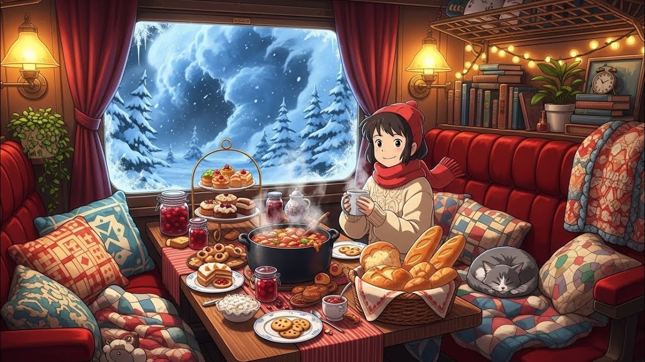 I Found the Coziest Train on Earth (Snowstorm ASMR) ❄️🚂