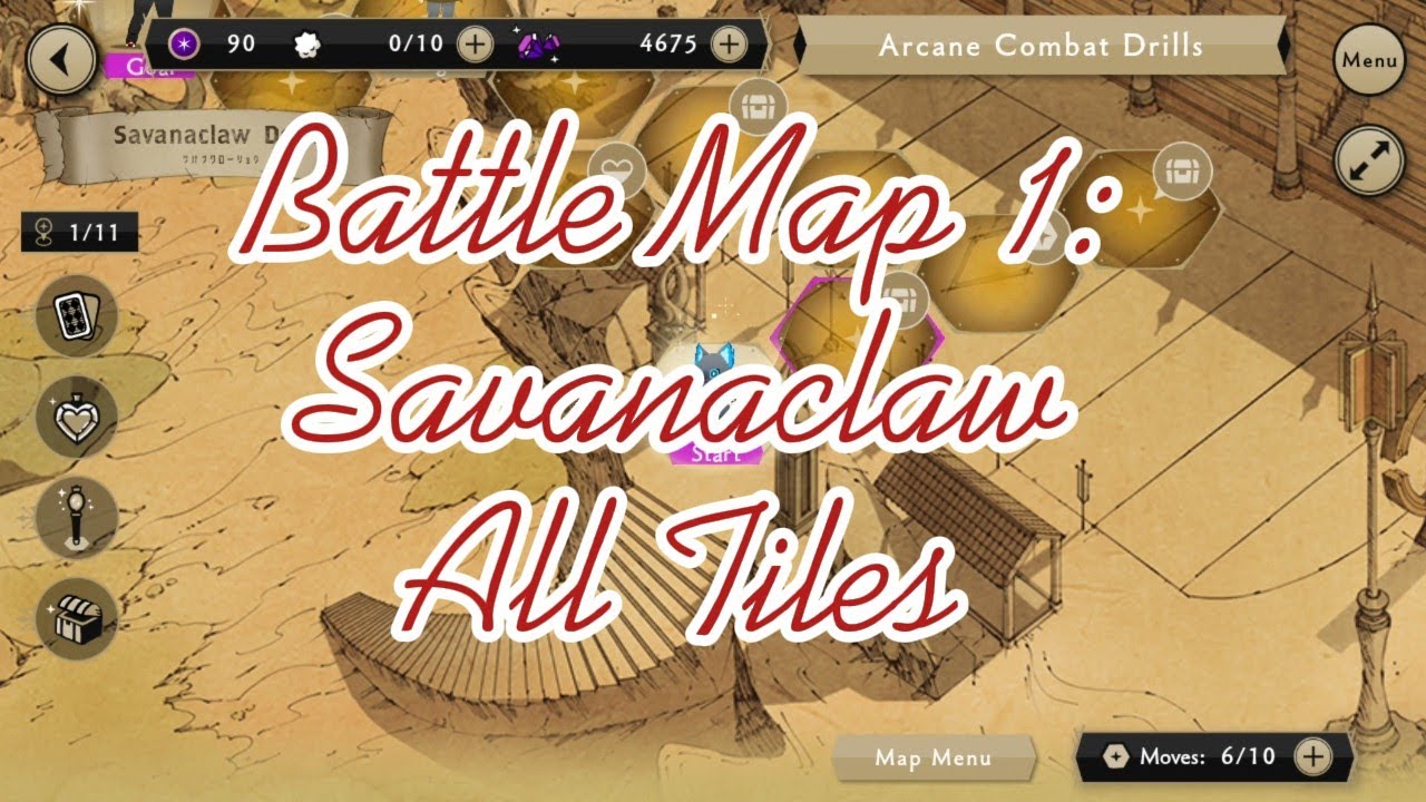 🪄💛 Twisted Wonderland NRC Arcane Drills with Vargas: Savanaclaw Battle Map All Tiles 💛🪄