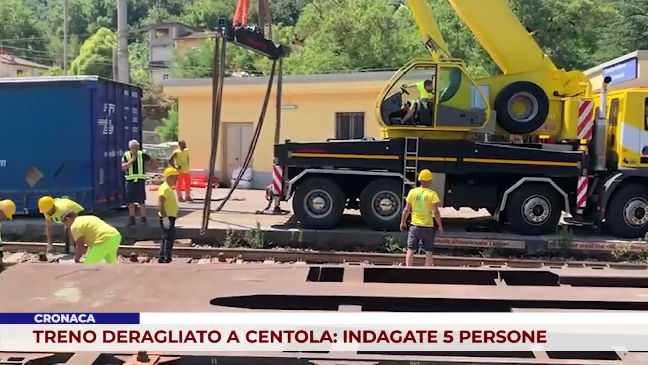 CRONACA. TRENO DERAGLIATO A CENTOLA: INDAGATE 5 PERSONE