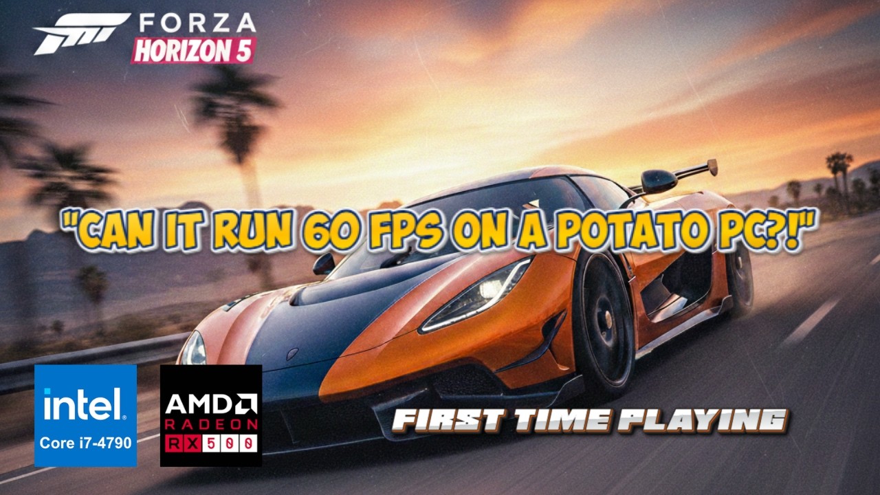 Forza Horizon 5 on i7-4790 and RX 580 2048SP - Medium Settings