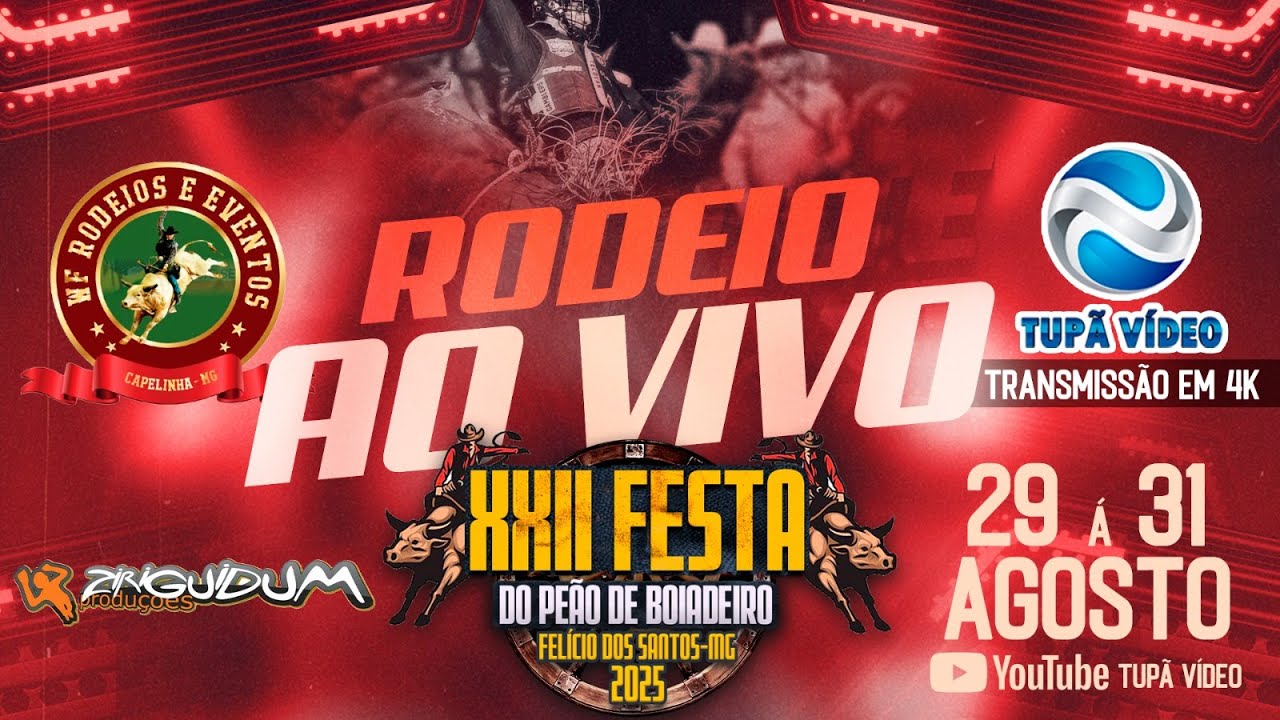 XXII Festa do Peão de Felício dos Santos - MG - 2025 | Ziriguidum Produções (Rodeio Sexta Feira)