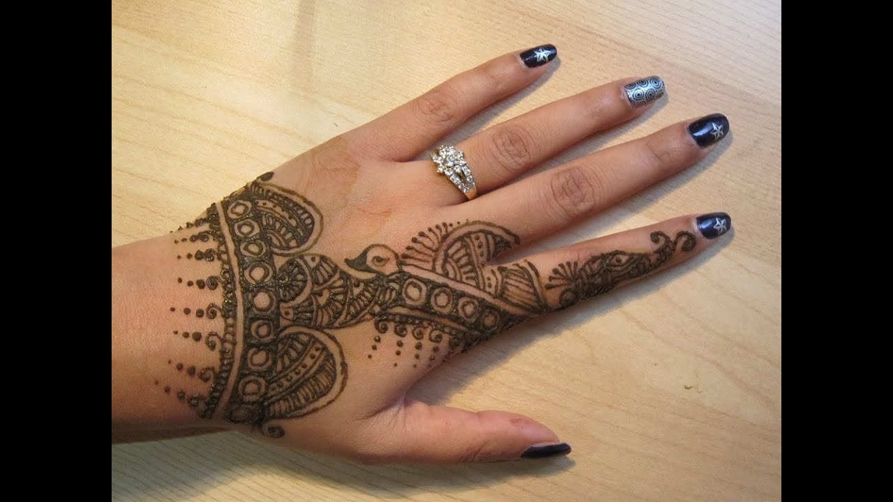 Peacock Design Mehendi Henna Tattoo Art : Traditional Bridal Mehendi