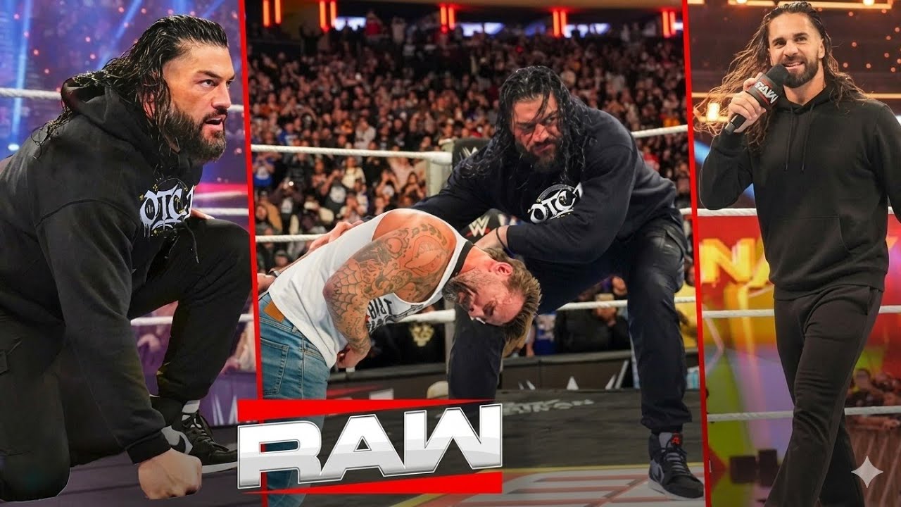​WWE Raw 9 March 2026 - Roman Reigns Destroys CM Punk, Seth Rollins Promo, IC Title Contender Match 