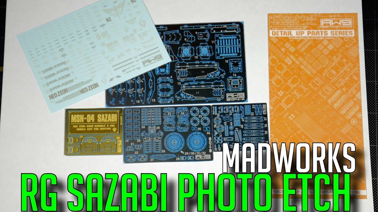 RG SAZABI PHOTO ETCH SET BY MADWORKS FROM ABBY LEE ABBY LC