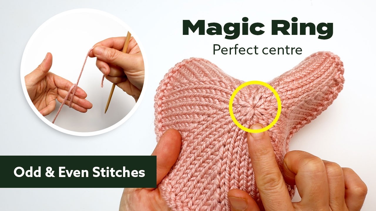 Magic Ring Cast On (Neat Centre + Easy Odd or Even Stitch Count)