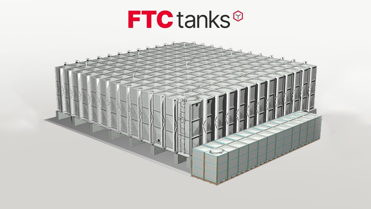 FTC FRP Modular Bolted Water Storage Tank