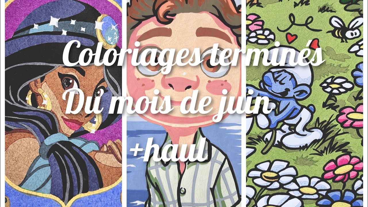 Coloriages terminés + haul