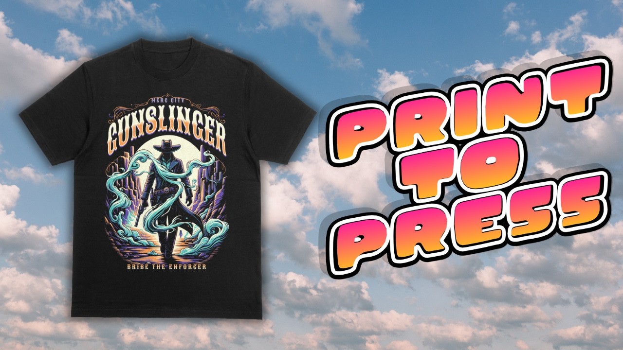 From Print to Press DTF on a Black Shirt