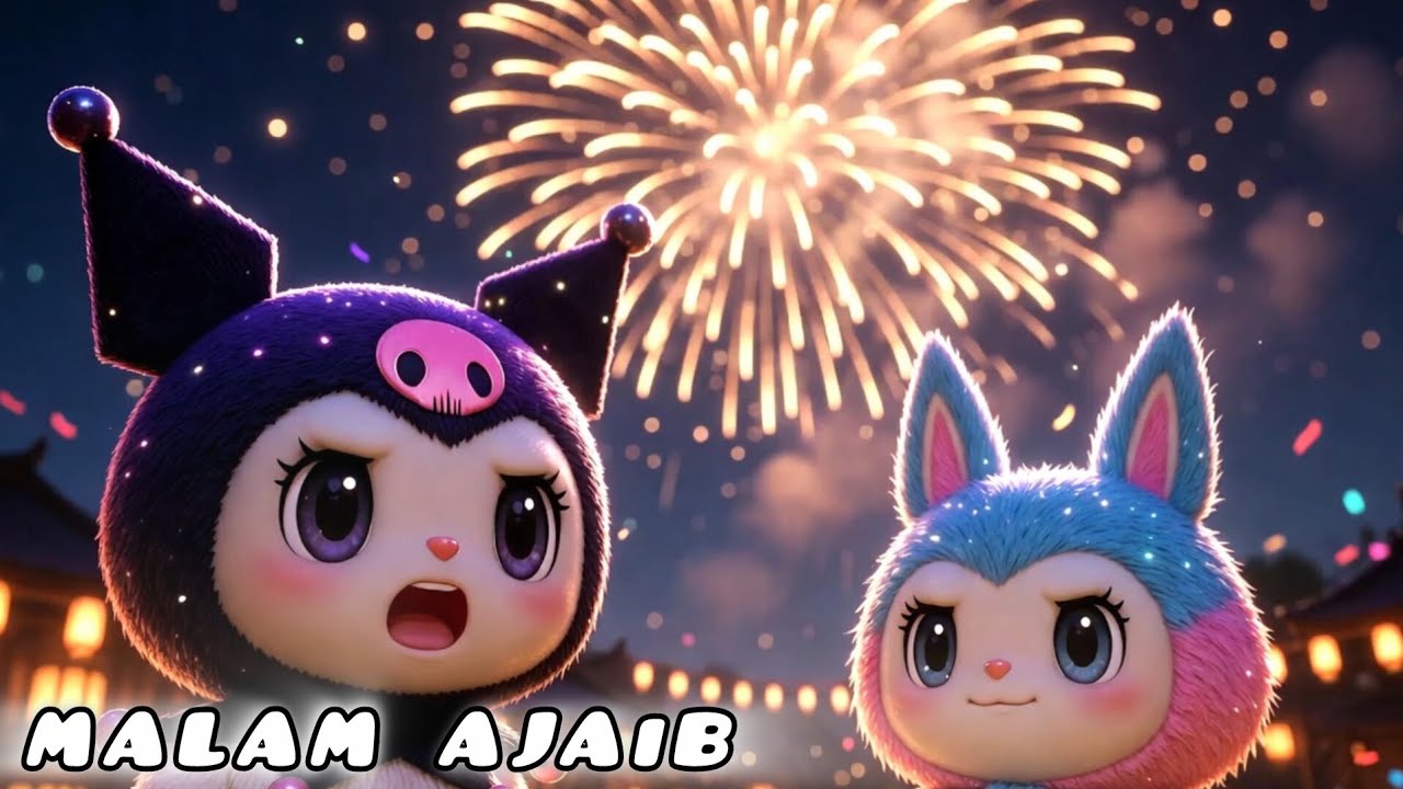 Festival Desa Malam Ajaib ✨🎆 | Kuromi & Labubu Episode 6