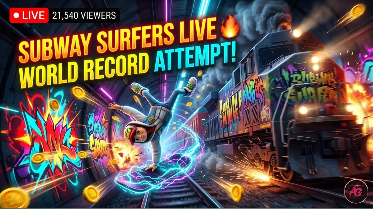 🔴 LIVE 🔥 Subway Surfers High Score Challenge 😱 Unlimited Run | India Noob to Pro Gameplay #livenow