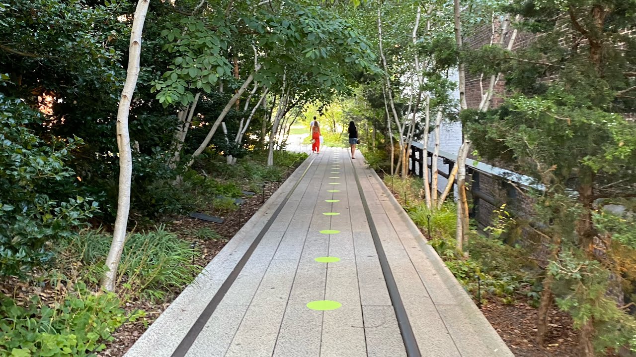⁴ᴷ⁶⁰ Walking NYC : The High Line Elevated Park Reopening Day during COVID-19 (July 16, 2020)