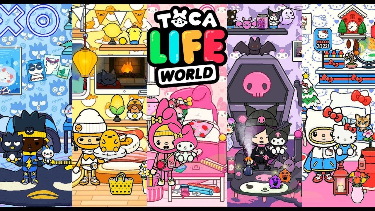Hello Kitty and Friends Bedroom Design | Toca Boca World