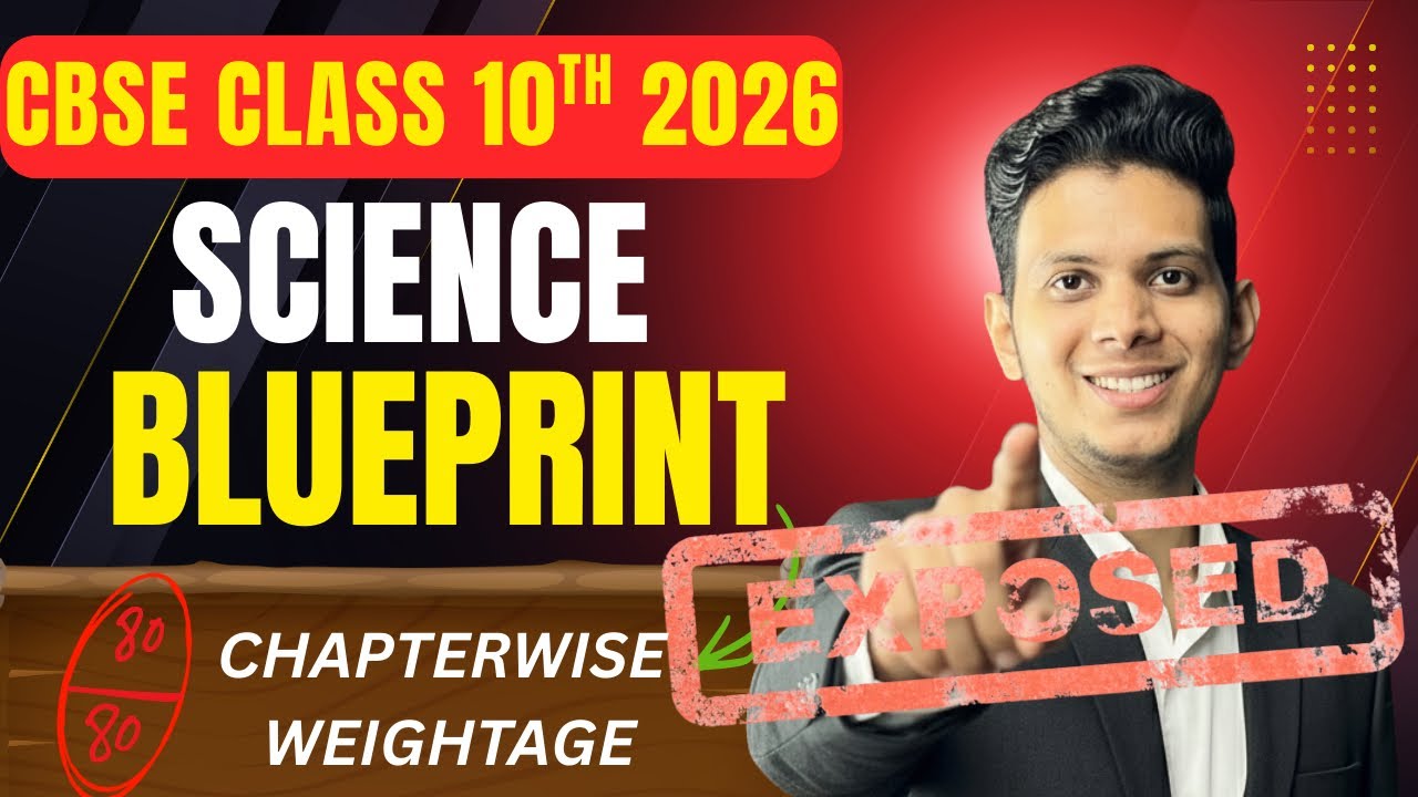 CBSE Class 10 Science Board Exam 2026 &ndash; Chapter-Wise Blueprint & Marks Distribution 