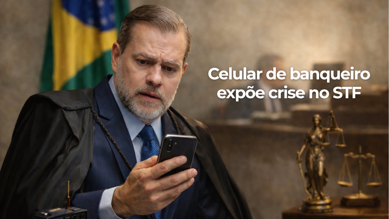 Celular de banqueiro expõe crise no STF