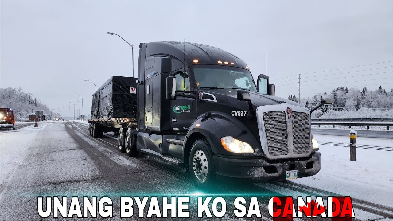 UNANG BYAHE INNISFIL ONTARIO AGAD | KELSEY TRAIL YARD | PINOY BISDAK TRUCKER