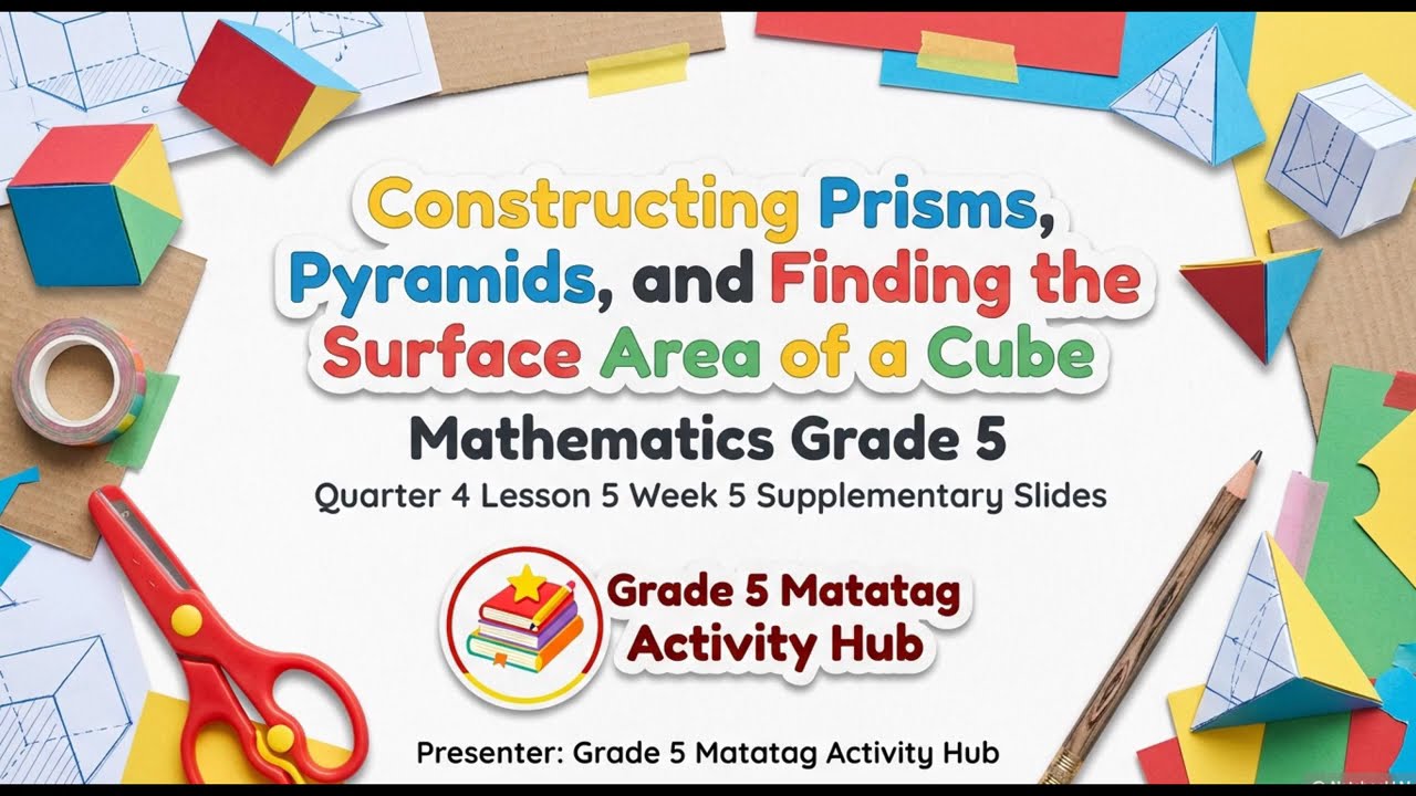 MATATAG  MATHEMATICS 5 QUARTER 4 WEEK 5 SUPPLEMENTARY SLIDES