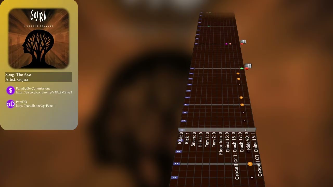 Gojira - The Axe [Paradiddle VR Chart]
