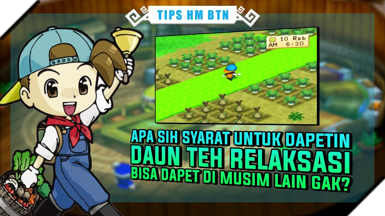 IT'S EASY! Cara Mendapatkan RELAXATION TEA LEAVES Di Harvest Moon Back To Nature