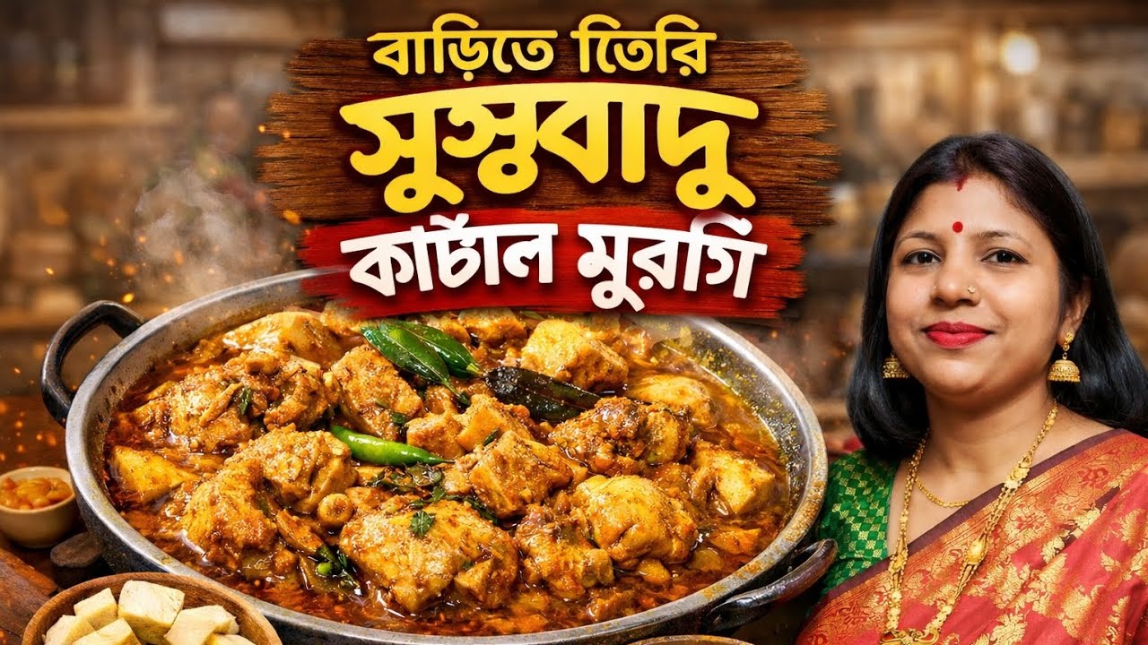 বাড়িতে তৈরি সুস্বাদু কাঁঠাল মুরগি