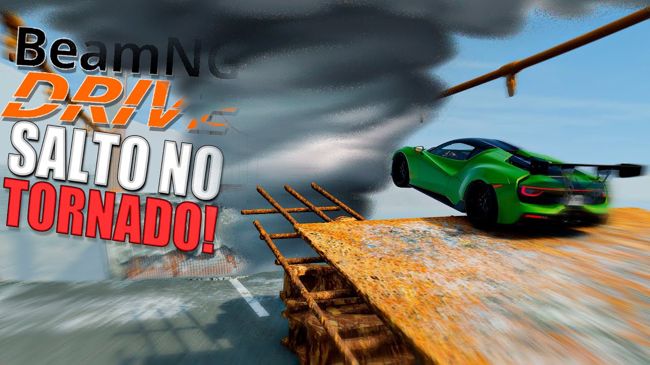 Salto no tornado no Beamng Drive