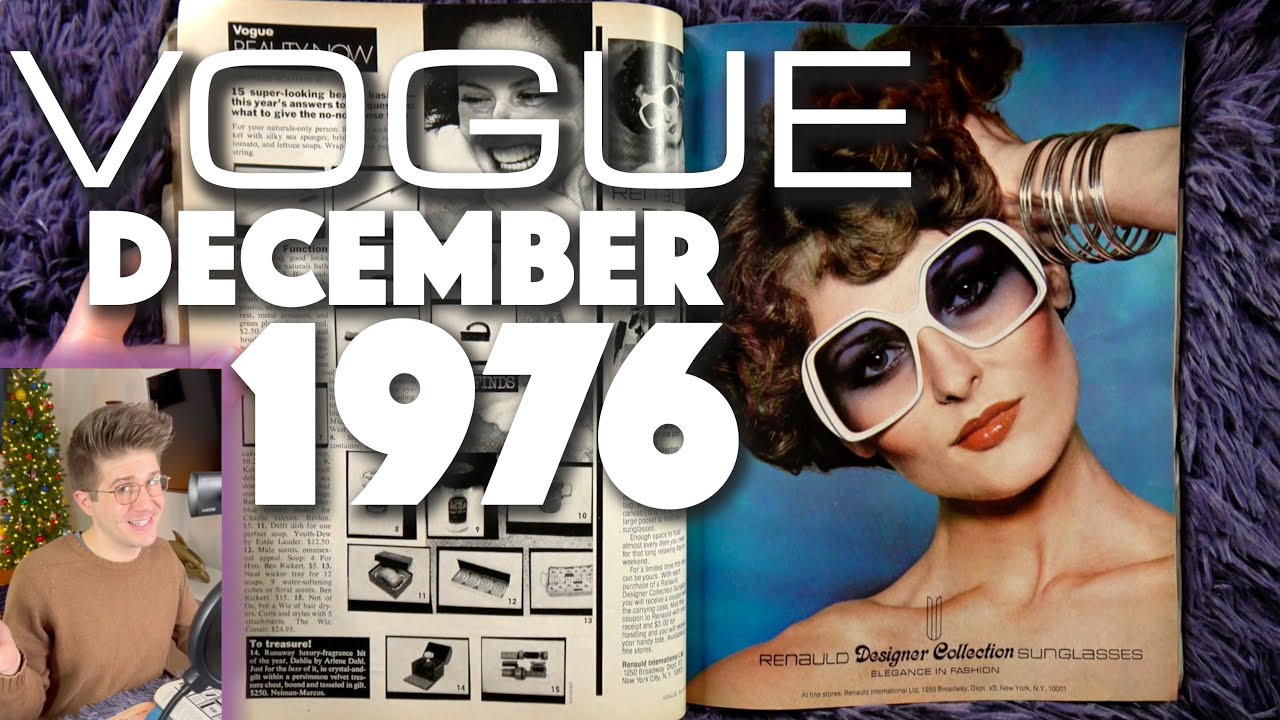 VOGUE, декабрь 1976 г. *сигарета длиной в фут*