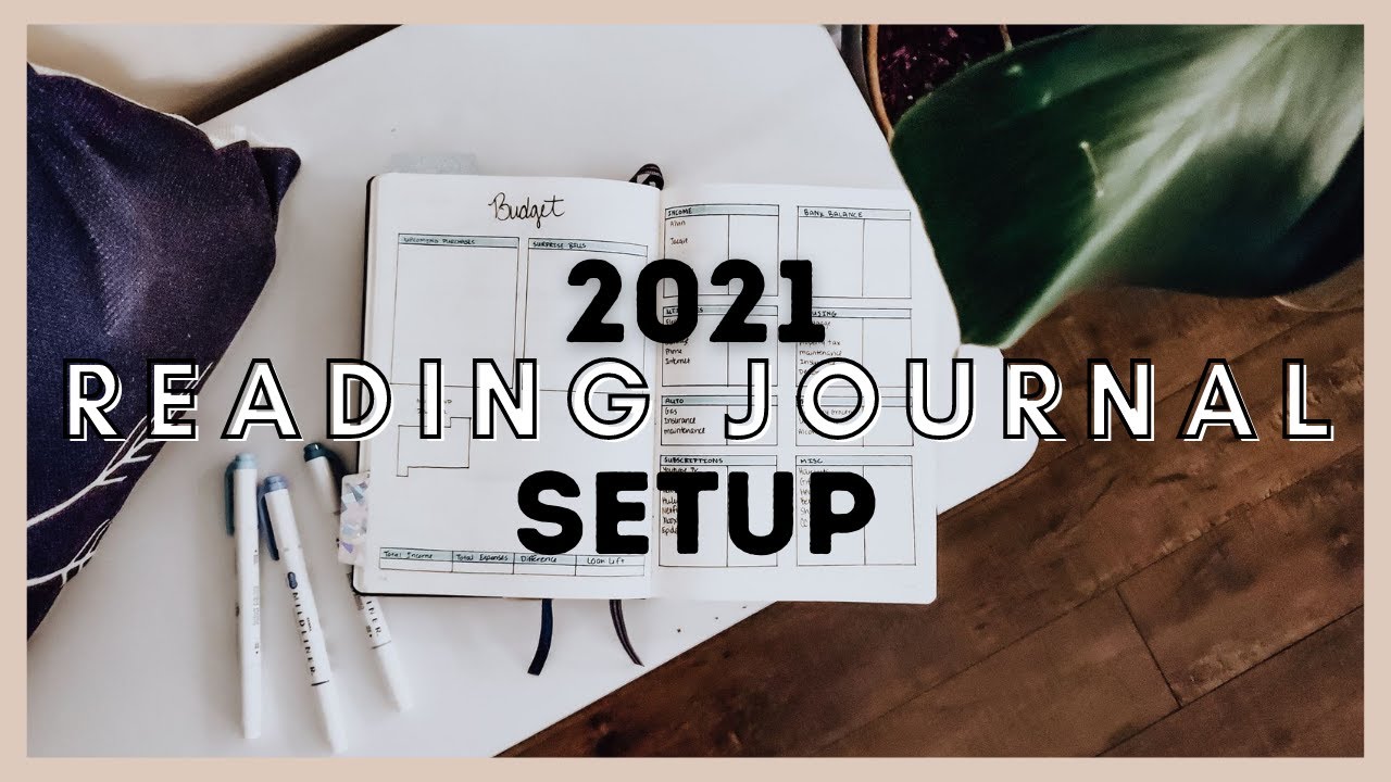 2021 READING JOURNAL SETUP [minimalistic + functional] Plan with Me for January