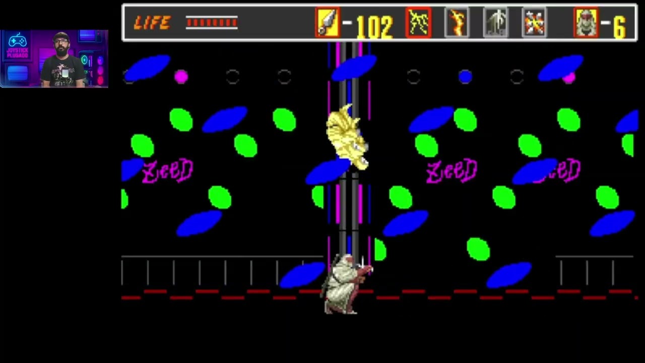 Revenge of Shinobi (Mega Drive) zerando em live