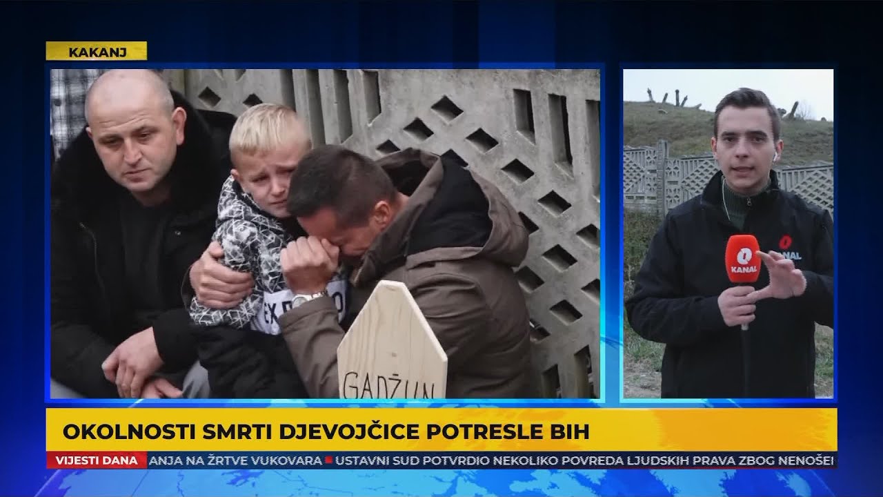 Ispraćaj male Džene Gadžun su pratili jecaji i plač okupljenih prijatelja i porodice