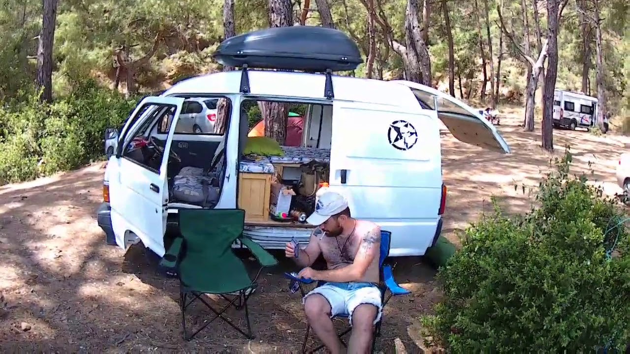 Mini karavan (Daihatsu hijet) ile Fethiye koylarını gezip kamp yaptık, kayıp eşyaları aradık..