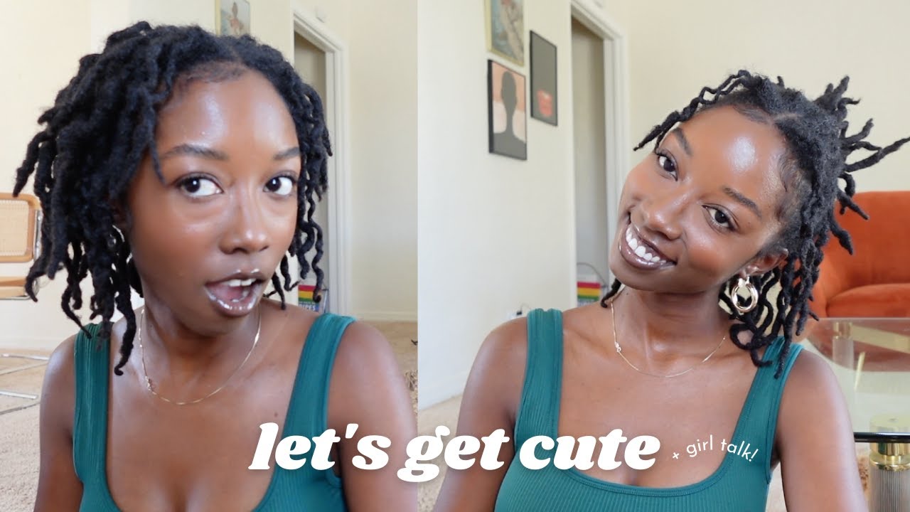 loc braidout + chit chat get ready with me!