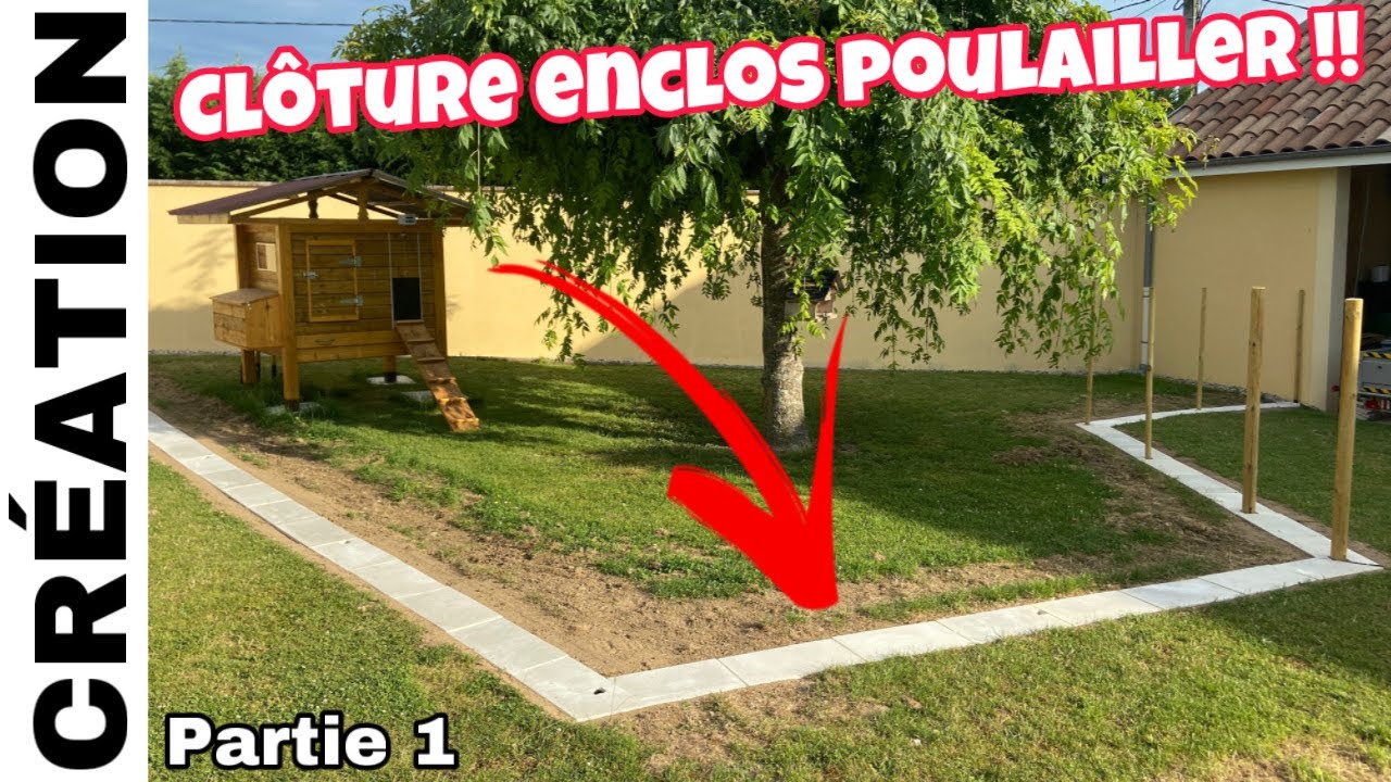 Fabriquer un enclos pour poules poulailler - Partie 1 - Brico seb