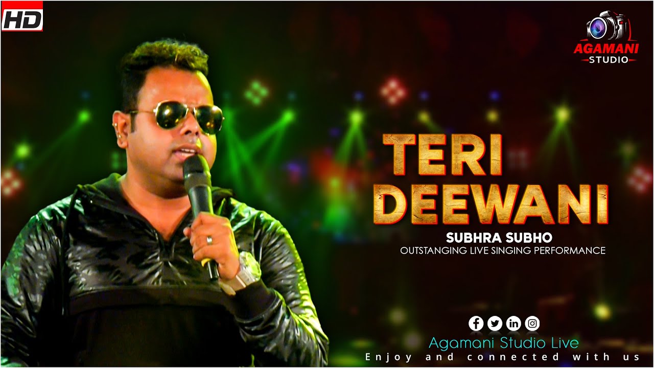 Teri Deewani || Kailash Kher  || Live singing By -  Subhro Subha  || Agamani Studio Live ||