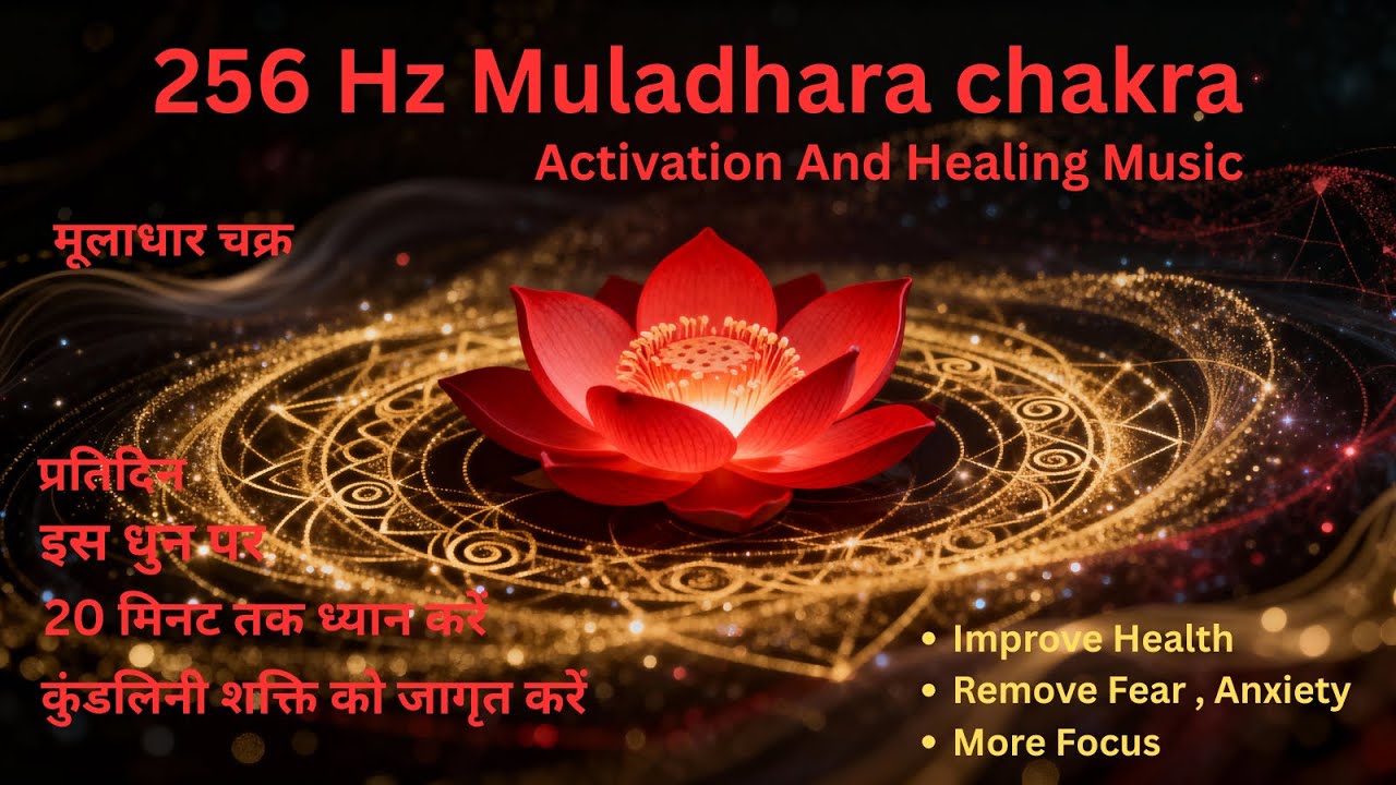 256 Hz LAM Root Chakra Healing | Muladhara Mindful Meditation for Stability, Calm & Inner Strength
