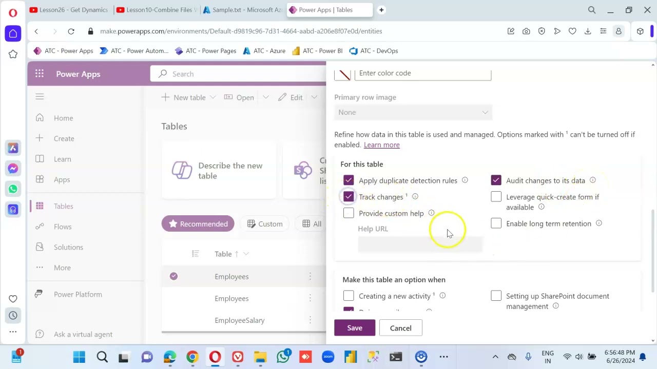 Lesson608 - Dataverse Table Enable Audit Log - Power Apps 1000 Videos