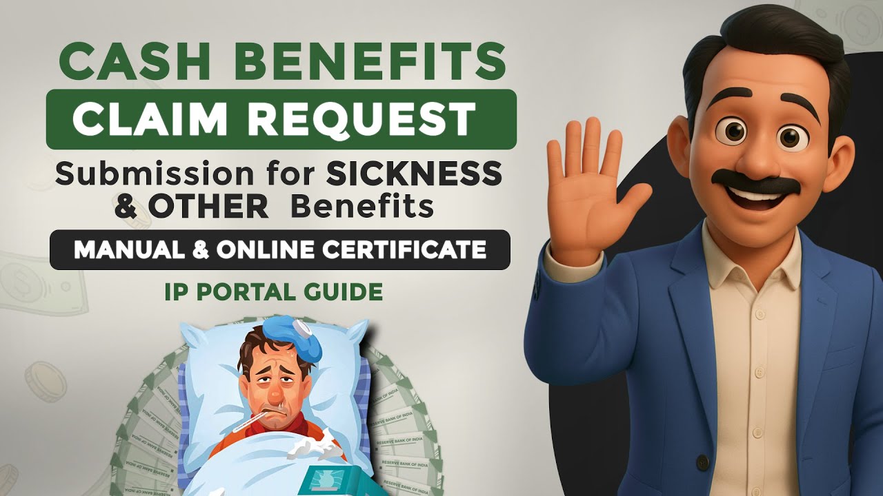 ESIC CASH BENEFIT CLAIM &ndash; How to Submit Sickness & Other Benefits Online | IP Portal Guide