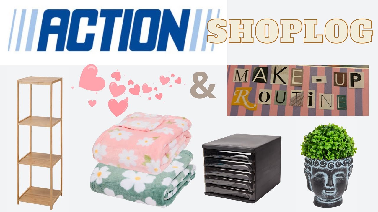 Action shoplog & make - up routine