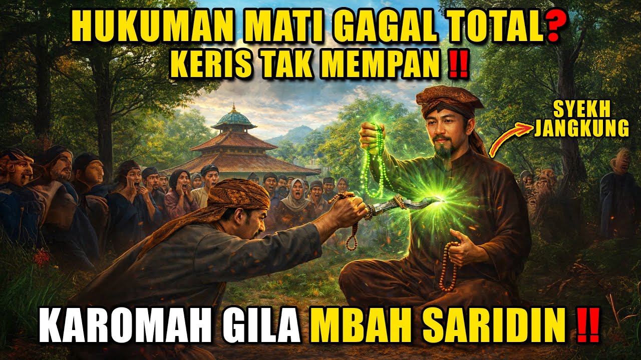 DIHUKUM MATI KERIS TAK MEMPAN ‼️Inilah Karomah Gila Syekh Jangkung (Saridin)