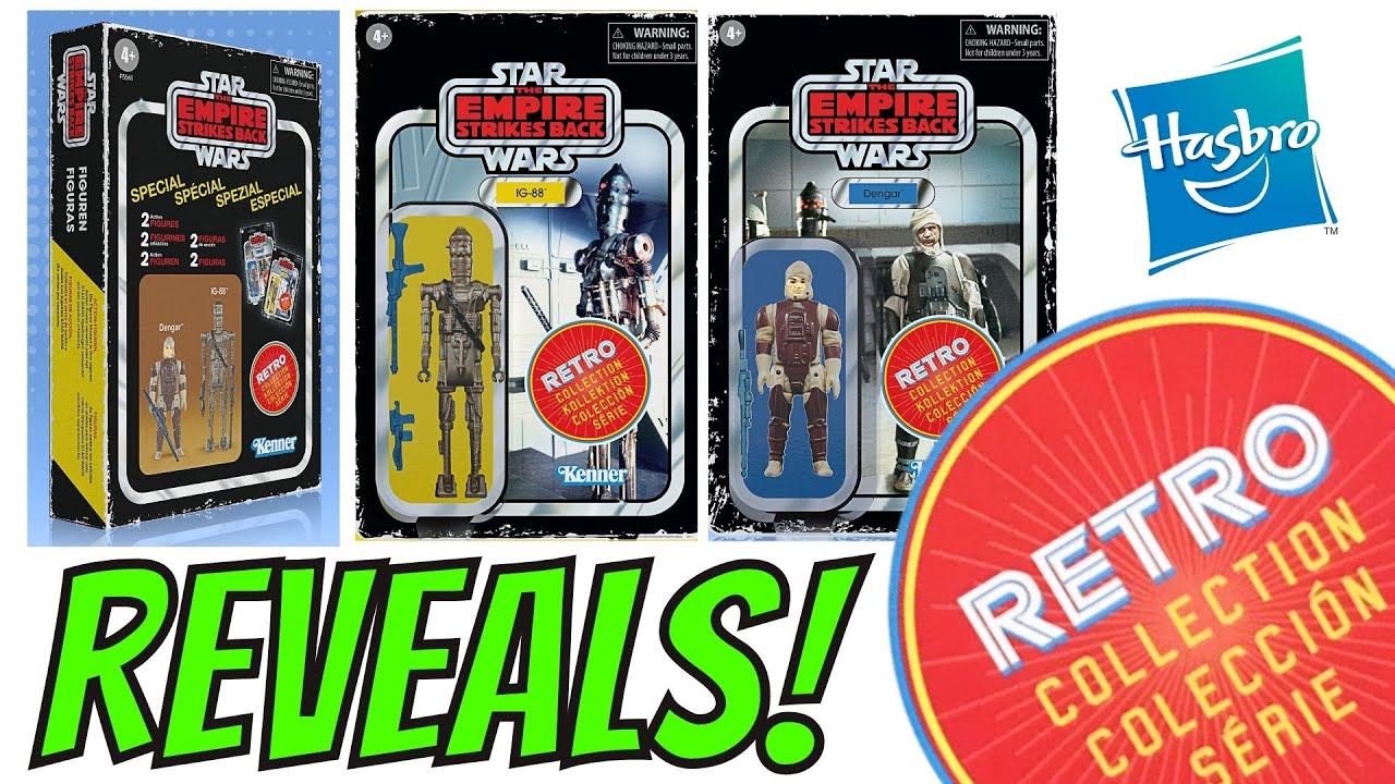 Hasbro Reveals Star Wars Retro Collection Bounty Hunter 2 Pack  - IG-88 and Dengar