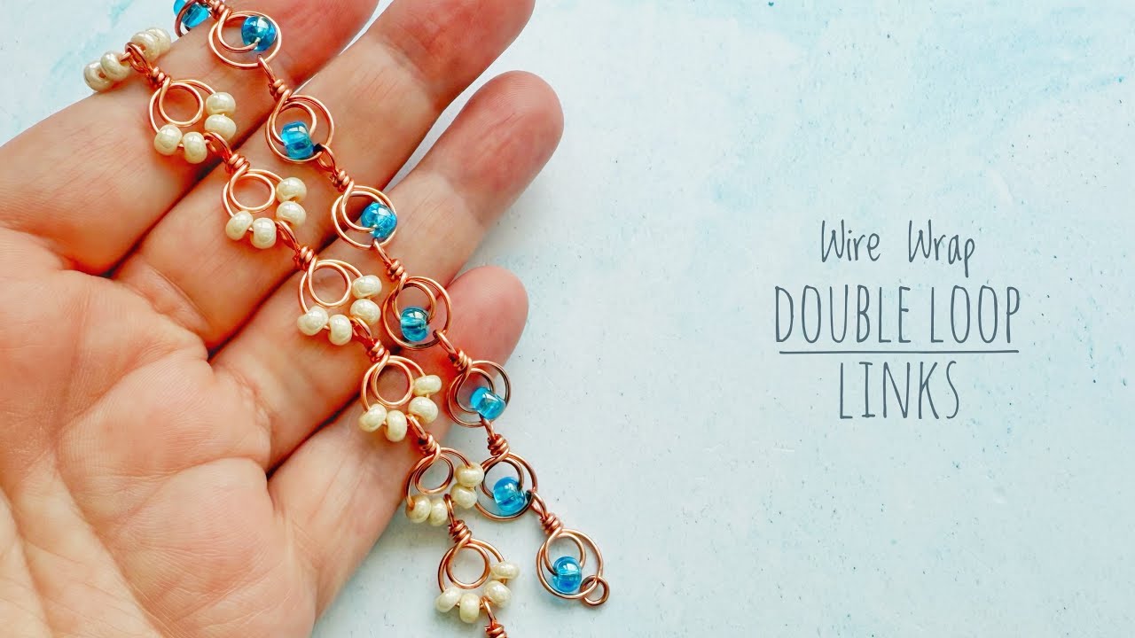 Transform Beads & Wire Into Stunning Double Loop Links! Easy Wire Wrapping