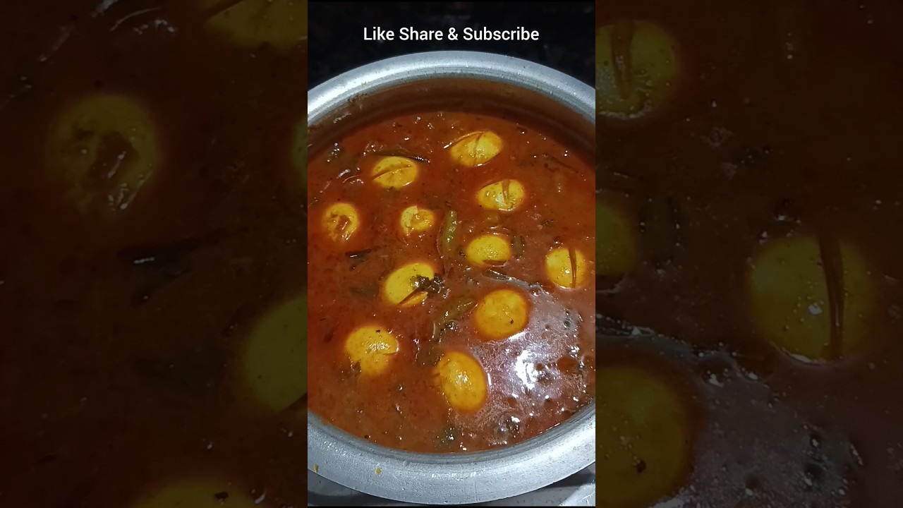 Egg Pulusu#Kodi Guddu Pulusu In Telugu #foodshorts #RS Cooking